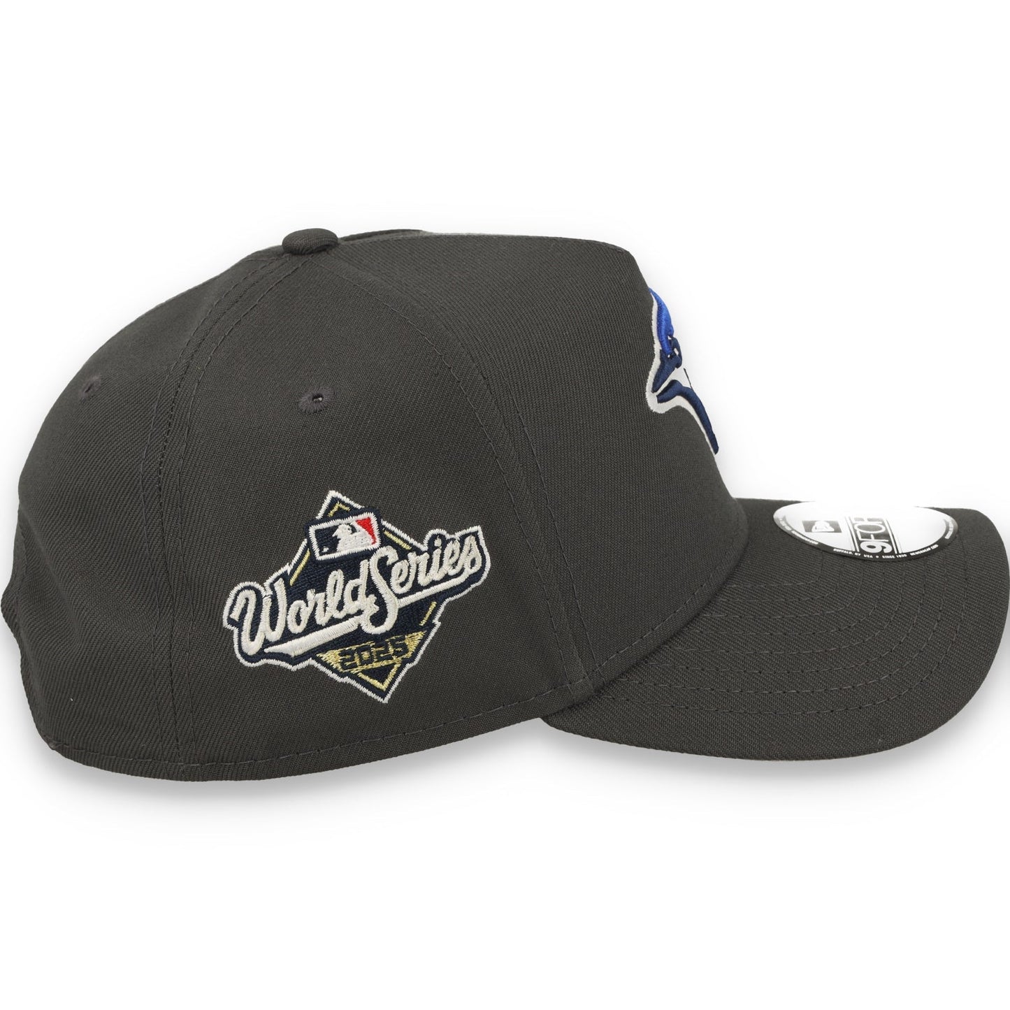 New Era Toronto Blue Jays 2025 World Series 9FORTY A-Frame Snapback Hat-Dark Gray