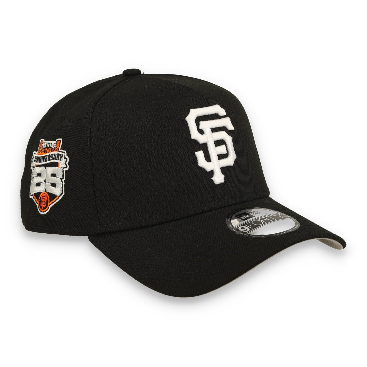 New Era San Francisco Giants 25th Anniversary 9FORTY A-Frame Snapback Hat-Black