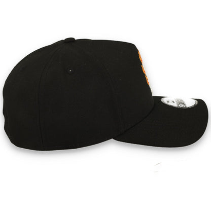 New Era San Francisco Giants Team Fire 9FORTY A-Frame Snapback Hat-Black