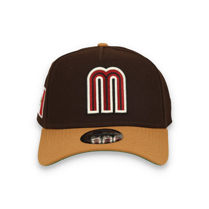 New Era Mexico WBC 9FORTY A-Frame Snapback Hat-Burnt Wood