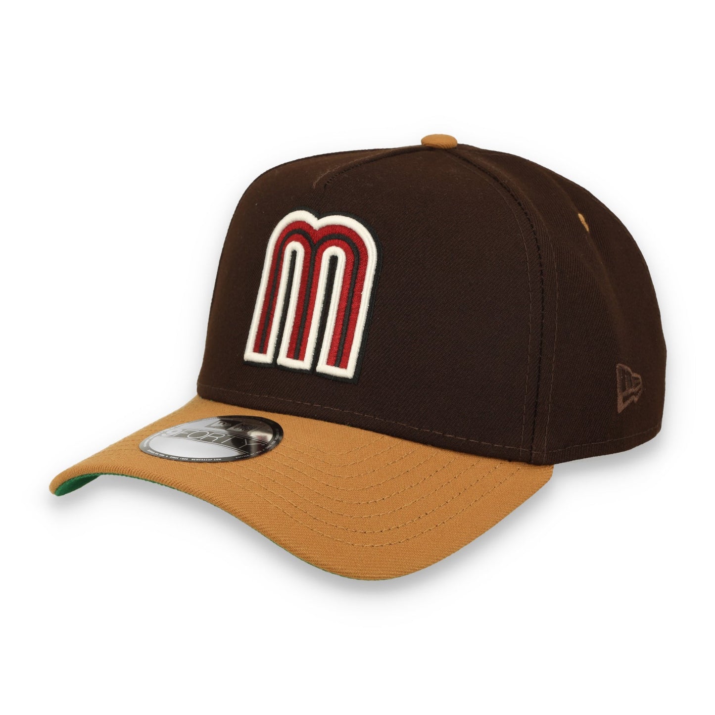 New Era Mexico WBC 9FORTY A-Frame Snapback Hat-Burnt Wood