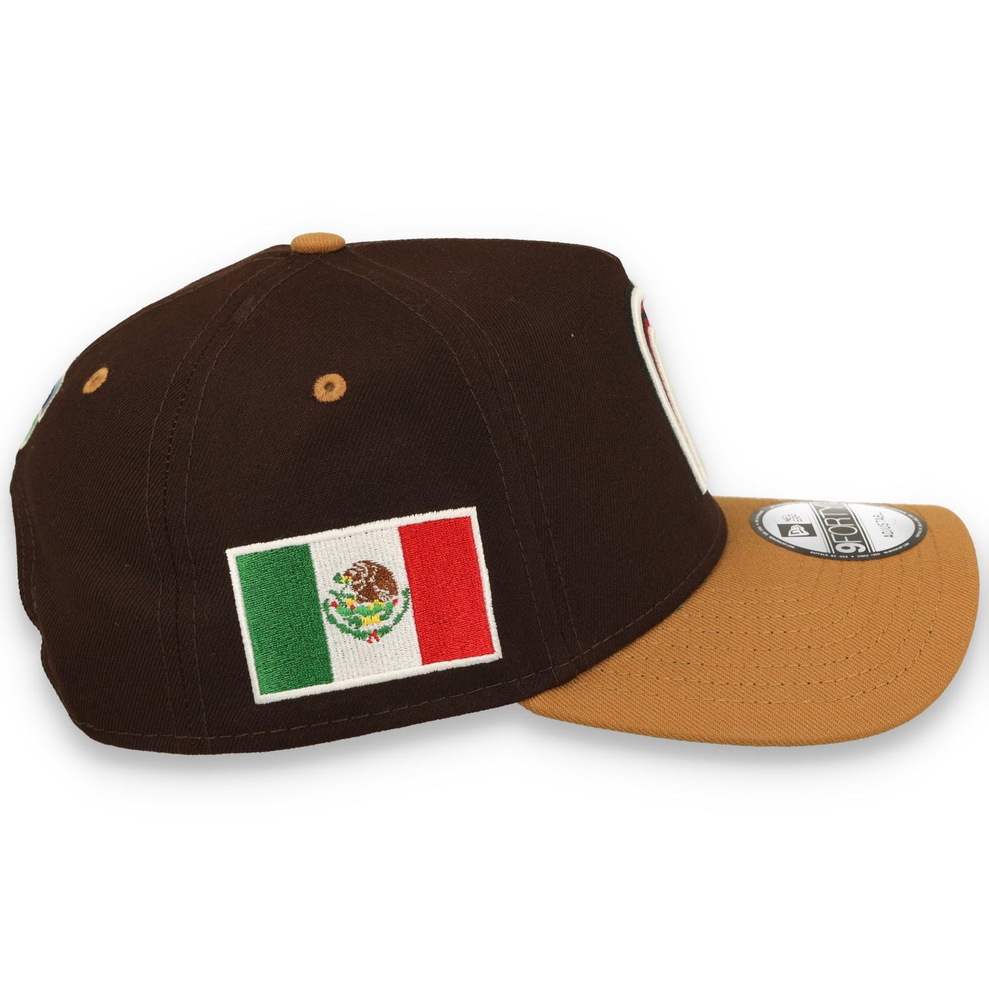 New Era Mexico WBC 9FORTY A-Frame Snapback Hat-Burnt Wood