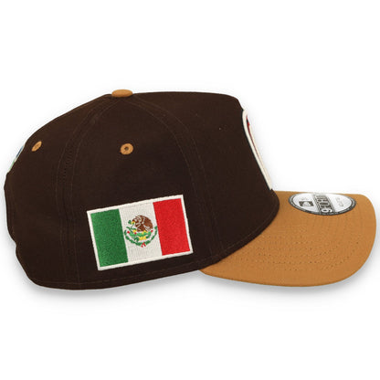 New Era Mexico WBC 9FORTY A-Frame Snapback Hat-Burnt Wood