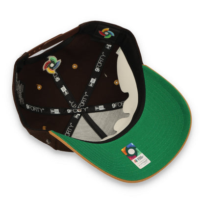 New Era Mexico WBC 9FORTY A-Frame Snapback Hat-Burnt Wood