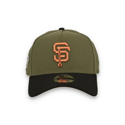 New Era San Francisco Giants 2010 World Series 9FORTY A-Frame Snapback Hat-New Olive/Black