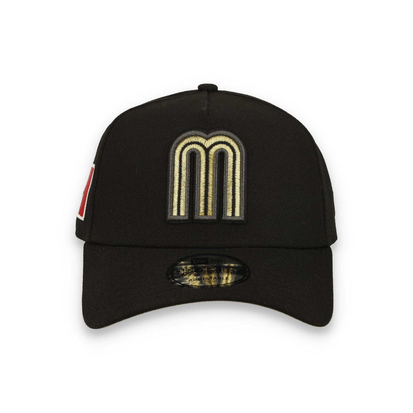 New Era Mexico WBC 9FORTY A-Frame Snapback Hat-Black/Gold