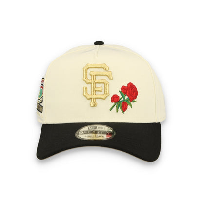 New Era San Francisco Giants Roses 9FORTY A-Frame Snapback Hat-Chrome White