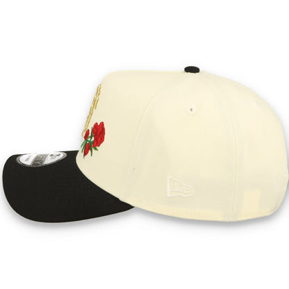 New Era San Francisco Giants Roses 9FORTY A-Frame Snapback Hat-Chrome White