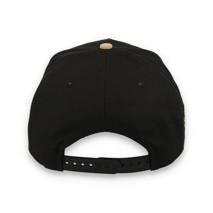 New Era San Francisco Giants 9FORTY A-Frame Snapback Hat-Black/Camel
