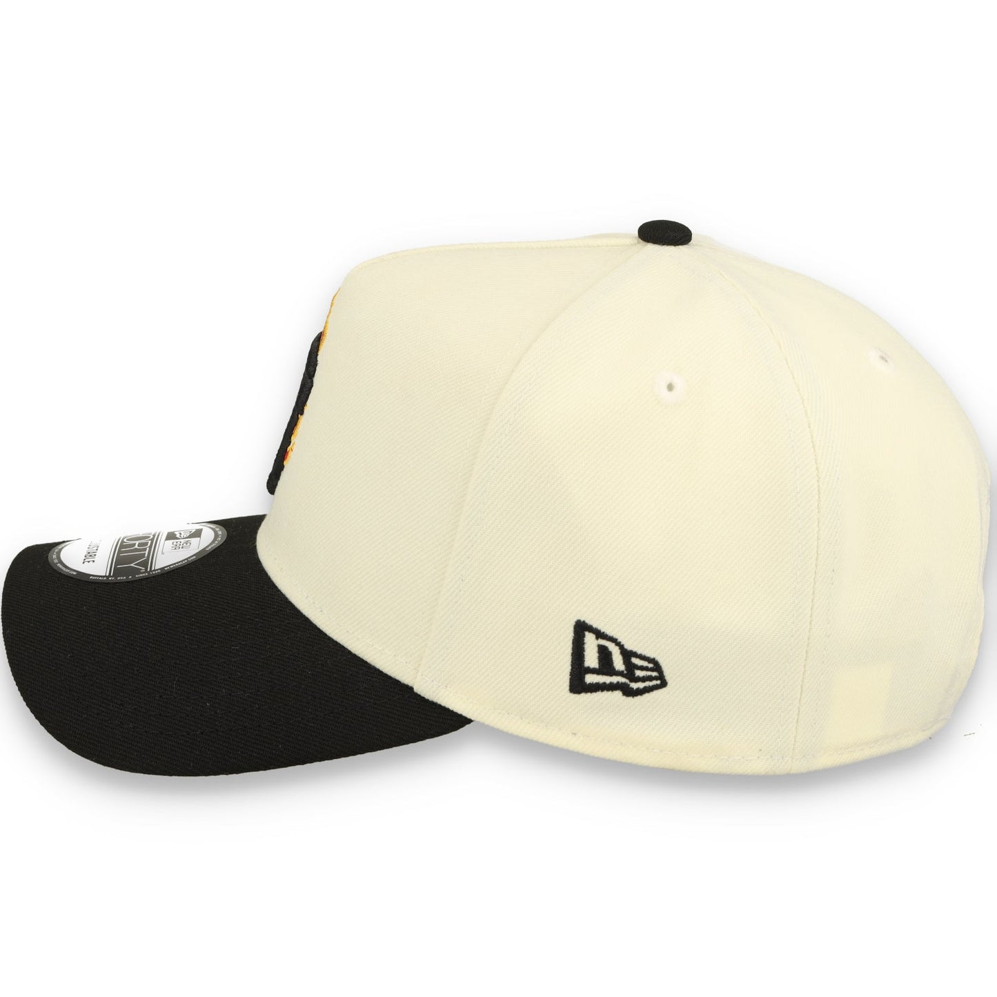 New Era San Francisco Giants Team Fire 9FORTY A-Frame Snapback Hat-Chrome White