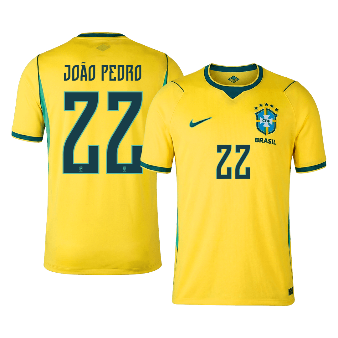 JOÃO PEDRO #22 Mens Brazil World Cup Home Jersey 2026 [PREMIUM]