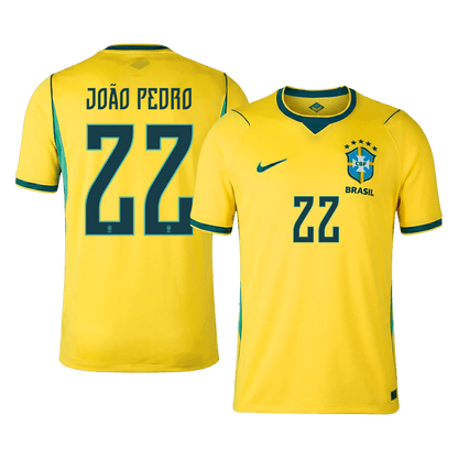 JOÃO PEDRO #22 Mens Brazil World Cup Home Jersey 2026 [PREMIUM]