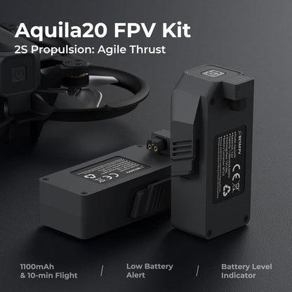 BETAFPV Aquila20 FPV RTF Kit LiteRadio 4 SE VR04 DVR Goggles Altitude Hold ELRS 2.4G HD Analog