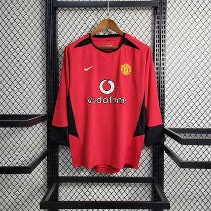 Manchester United Jersey Home kit 2003/04 retro Long Sleeves Football Team Soccer shirt