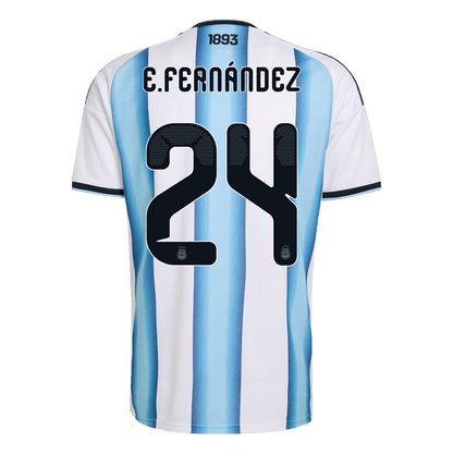 E. FERNÁNDEZ #24 Mens Argentina World Cup Home Jersey 2026 [PREMIUM]