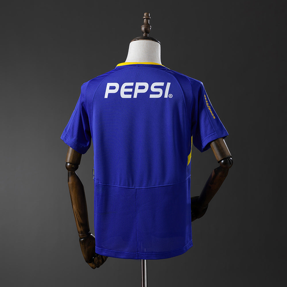 Boca Juniors Jersey 2003-04 Home Retro Football Kit