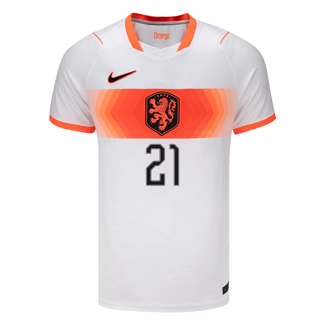 F.DE JONG #21 Mens Netherlands World Cup Away Jersey 2026