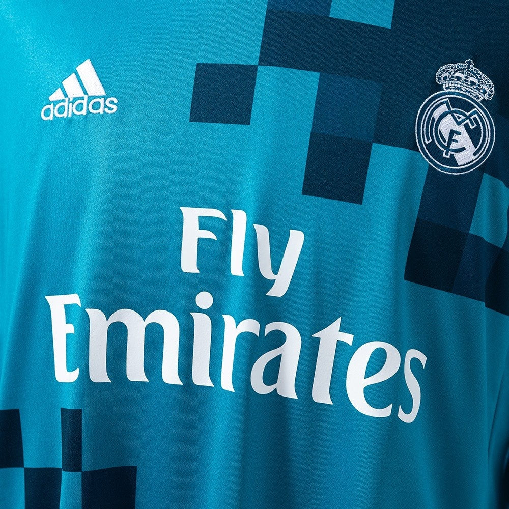 Real Madrid Jersey 2017/18 Third Retro Football Kit Long Sleeves