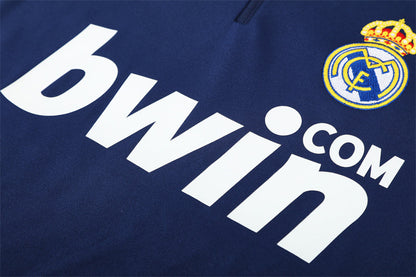 Retro Real Madrid Training Tracksuits 2009-10 Football Kit Soccer Jersey