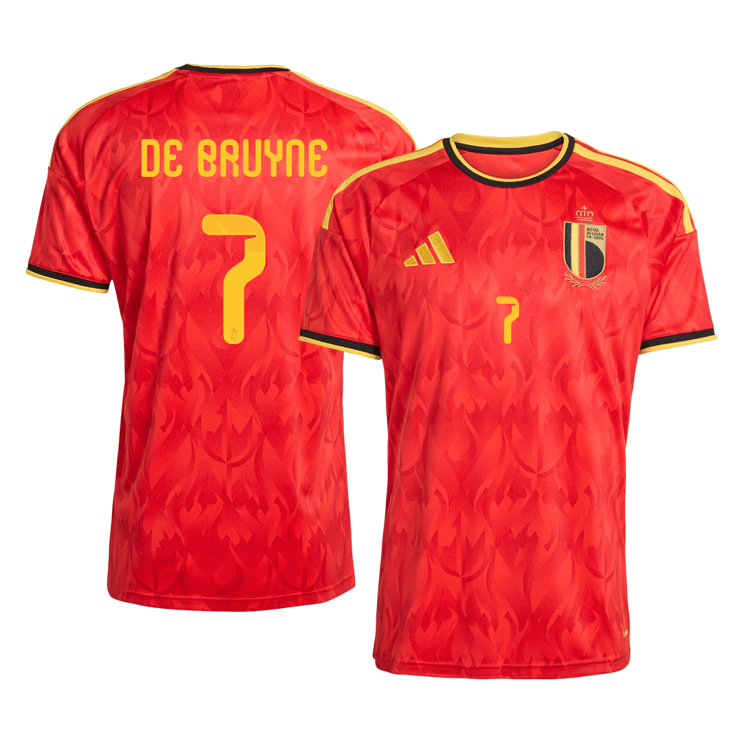 DE BRUYNE #7 Mens Belgium World Cup Home Jersey 2026
