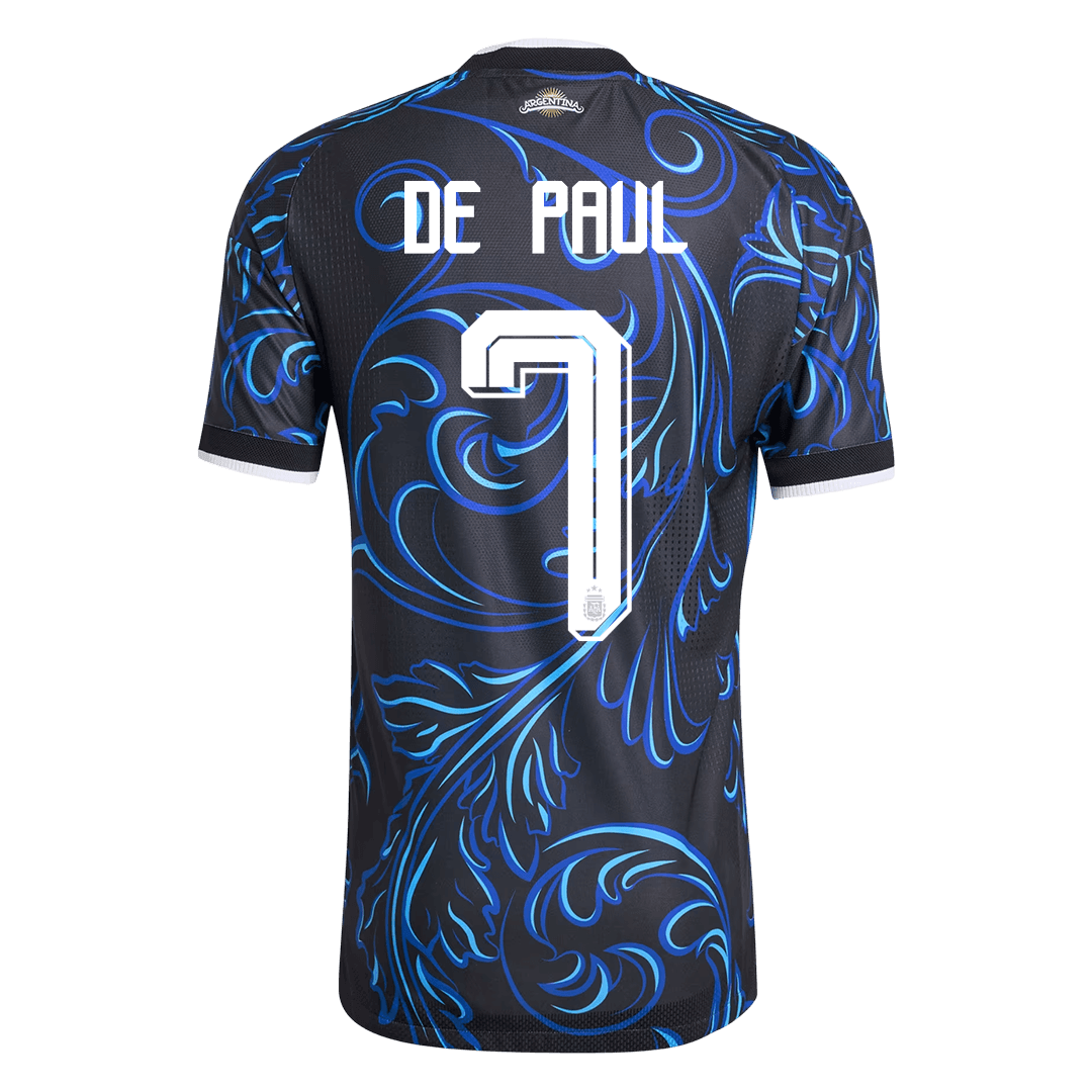 DE PAUL #7 Mens Argentina World Cup Away Jersey 2026 - Player Version (Slim Fit)