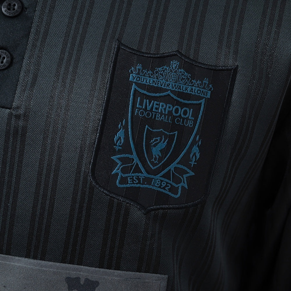 Retro Liverpool Black Jersey 1995-96 Long Sleeves Football Kit Soccer Shirt