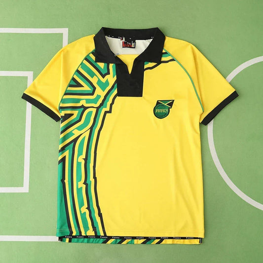 JCF Concept Yellow and Green Jersey Inspired by Jamaica Culture