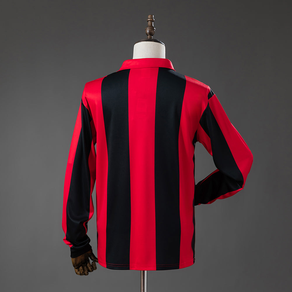 Frankfurt Home Jersey 1983-1984 Retro Long Sleeves Football Kit Soccer Shirt