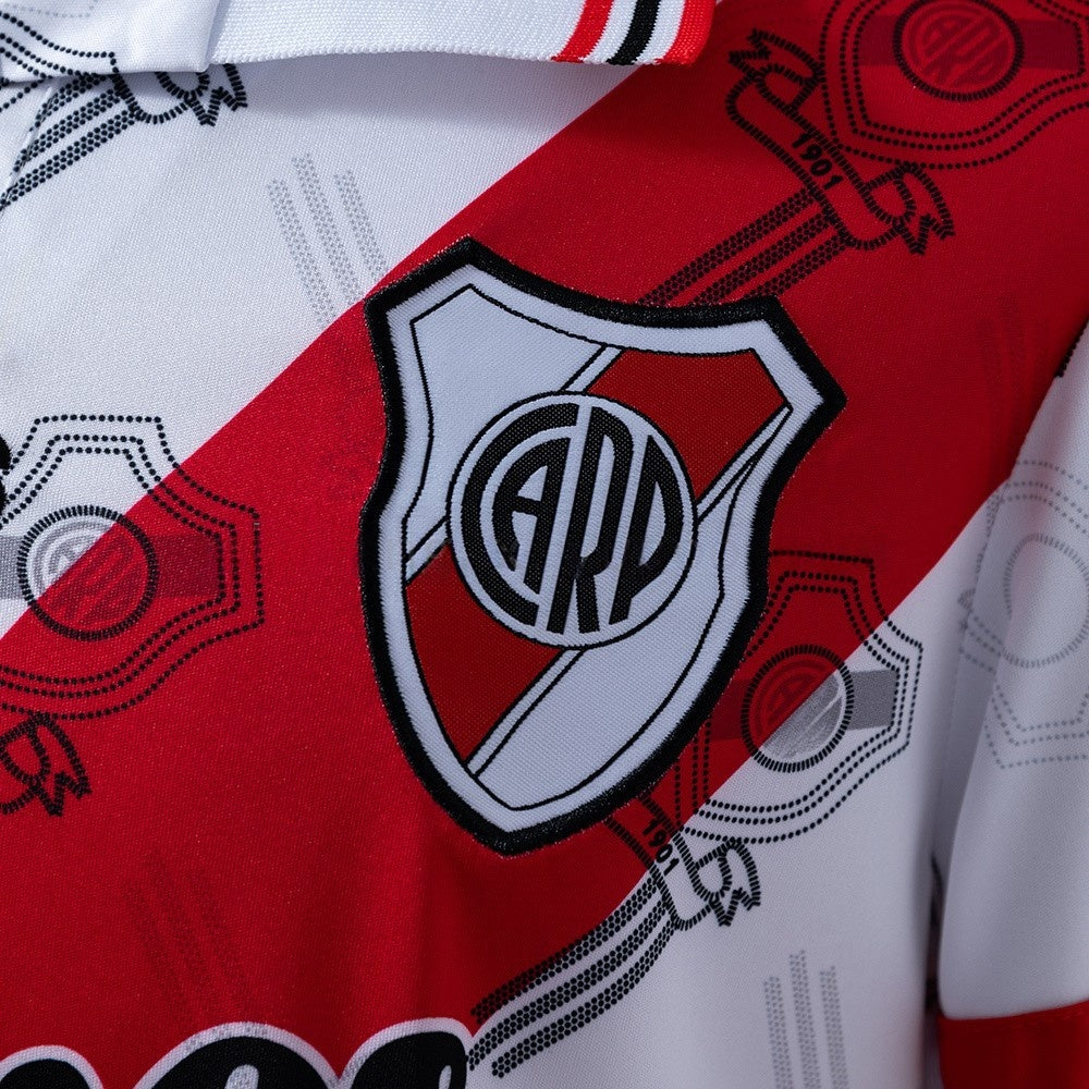 River Plate Jersey 1995-96 Home Retro Football Kit