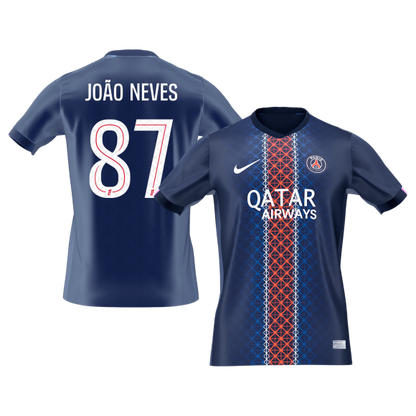 JOÃO NEVES #87 Mens PSG Home Jersey 2025/26 [PREMIUM]
