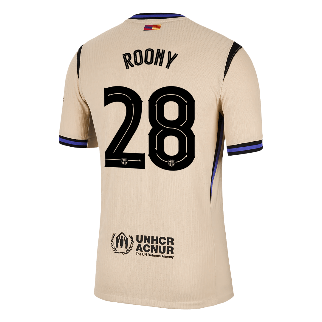 ROONY #28 Mens Barcelona Away Jersey 2025/26 UCL - Player Version (Slim Fit)
