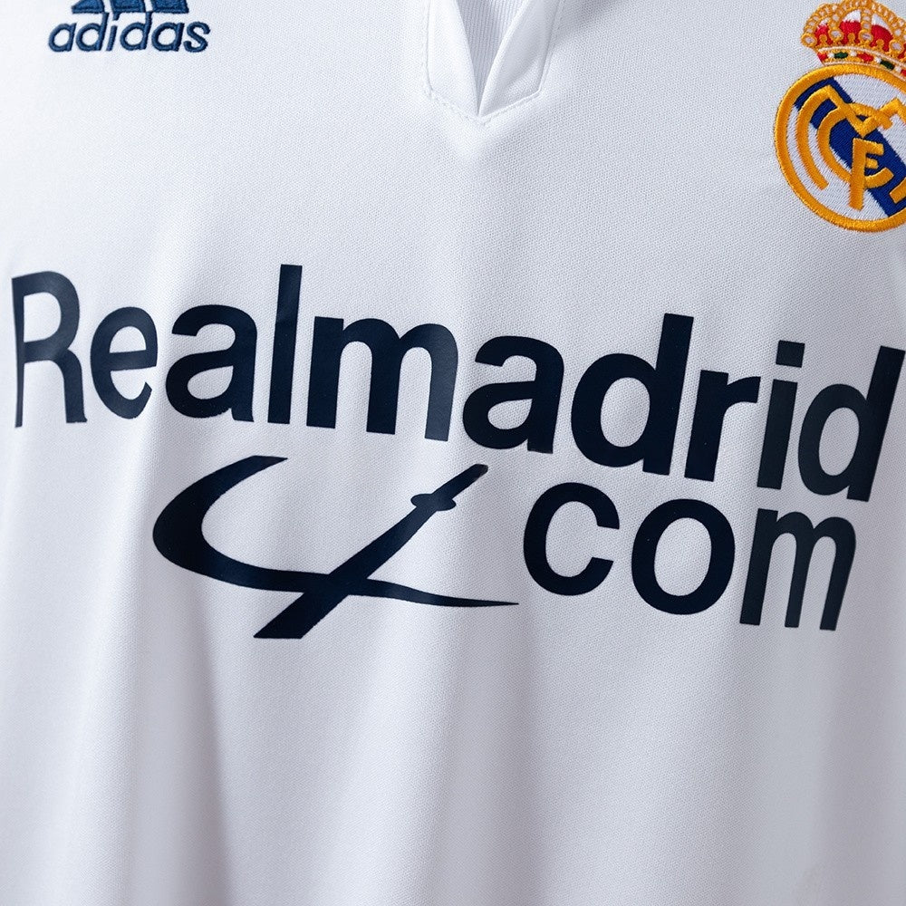 Real Madrid Jersey 2001-02 Retro Home Football Kit