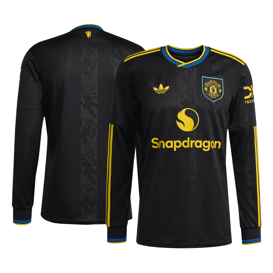 Mens Manchester United Third Long Sleeve Jersey 2025/26