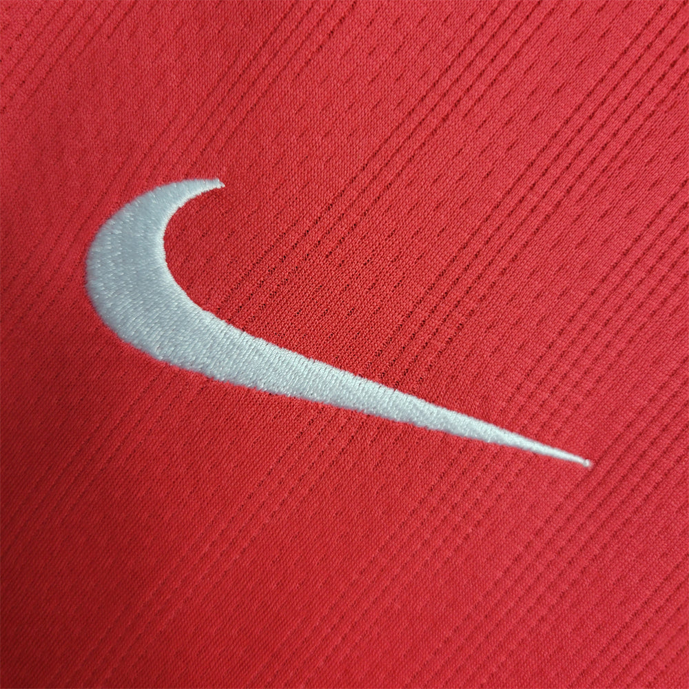 Manchester United Jersey Home Kit 2007/08 Retro Long Sleeve Football Team Soccer Shirt