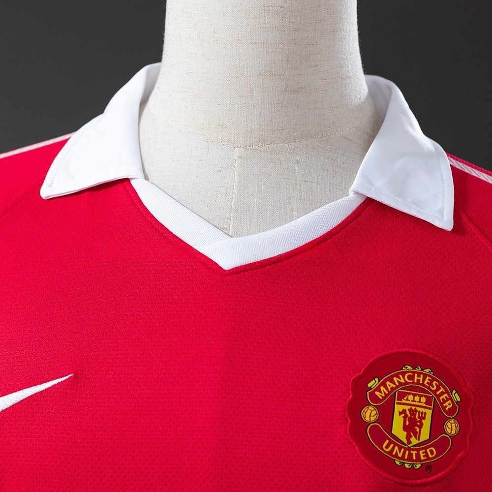Manchester United Jersey 2010-11 Home Retro Kit Long Sleeves