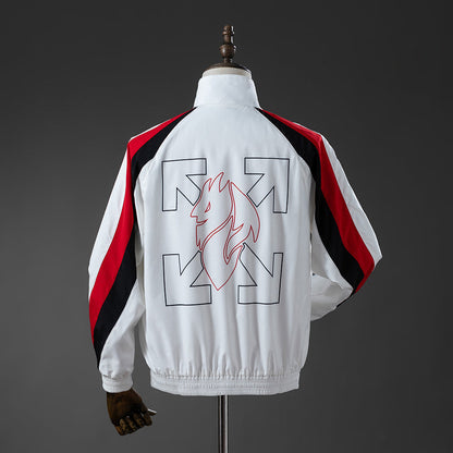 AC Milan Windbreaker 2025/26 White Football Soccer Jacket
