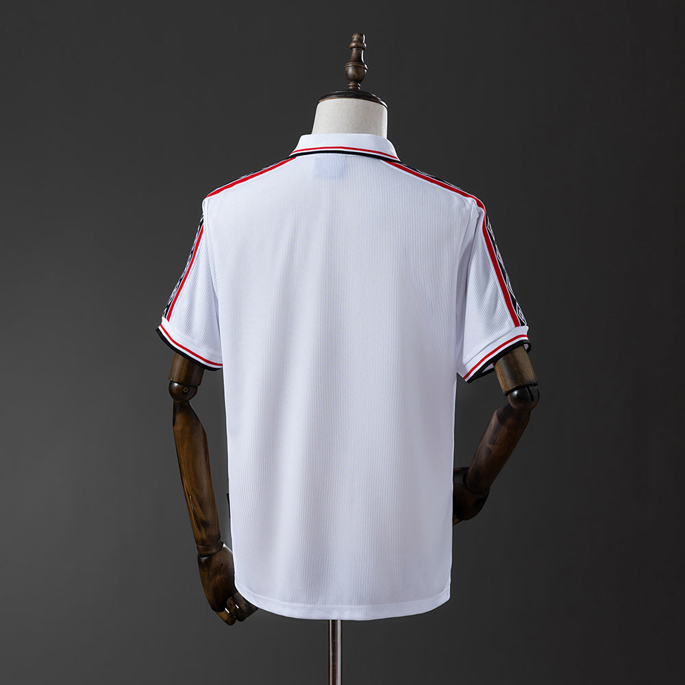Manchester United Jersey1998-99 Home White Retro Football Kit