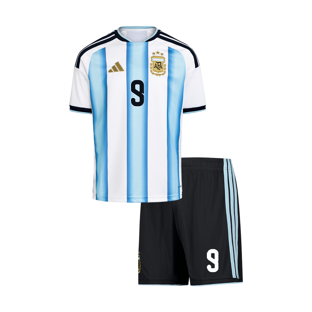 J.ÁLVAREZ #9 Kids Argentina World Cup Home Kit 2026 [PREMIUM]