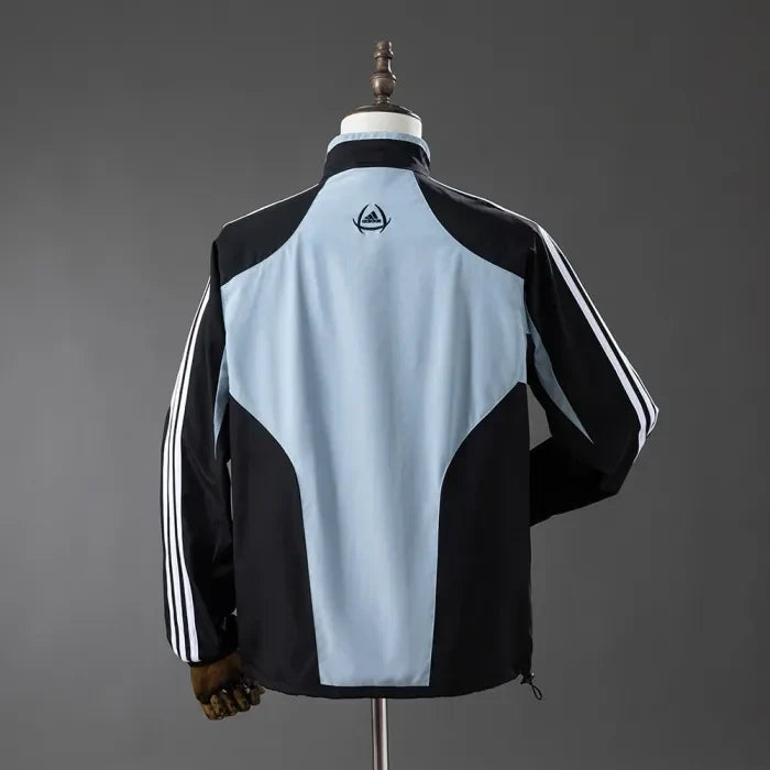 Real Madrid Windbreaker 2004-05 Football Jacket Black Grey