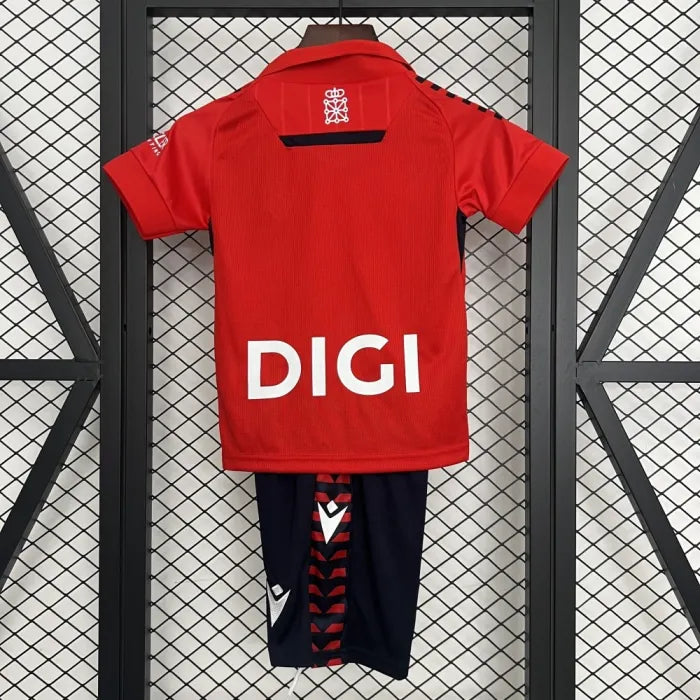 Kids Osasuna Jersey 25/26 Home Football Kit Soccer Jersey