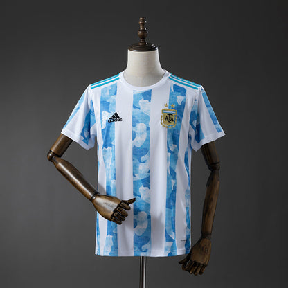 Argentina Home Jersey 2021 Retro Football Kit Soccer Shirt