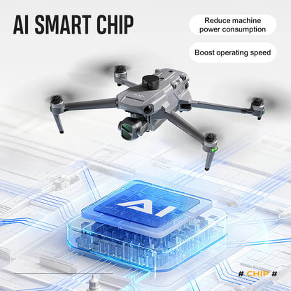 SMRC WING100 8K GPS Drone – 3-Axis Gimbal, Obstacle Avoidance, 5G, Optional Screen Remote
