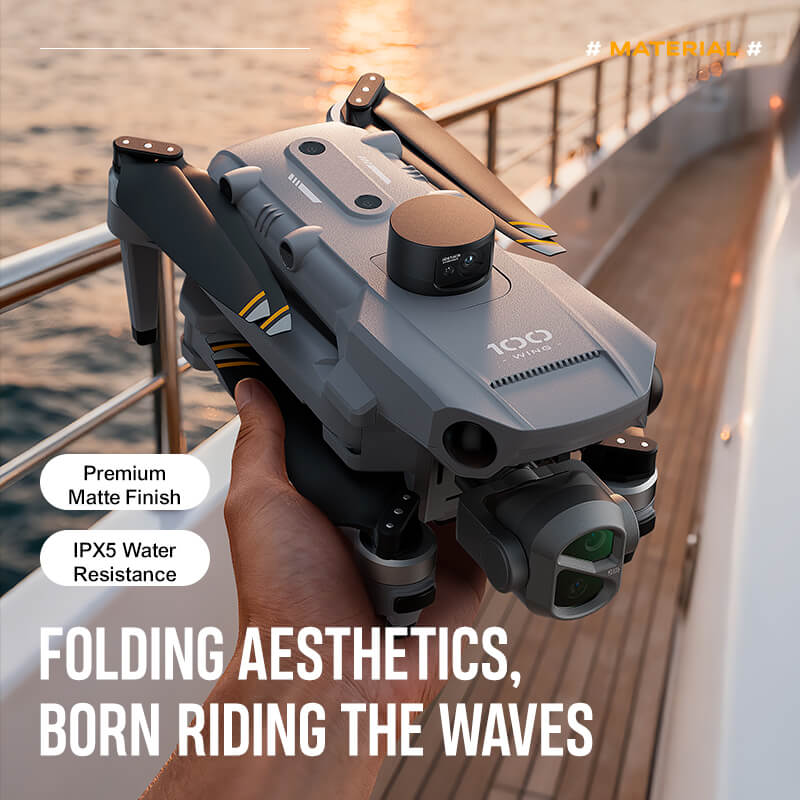 SMRC WING100 8K GPS Drone – 3-Axis Gimbal, Obstacle Avoidance, 5G, Optional Screen Remote