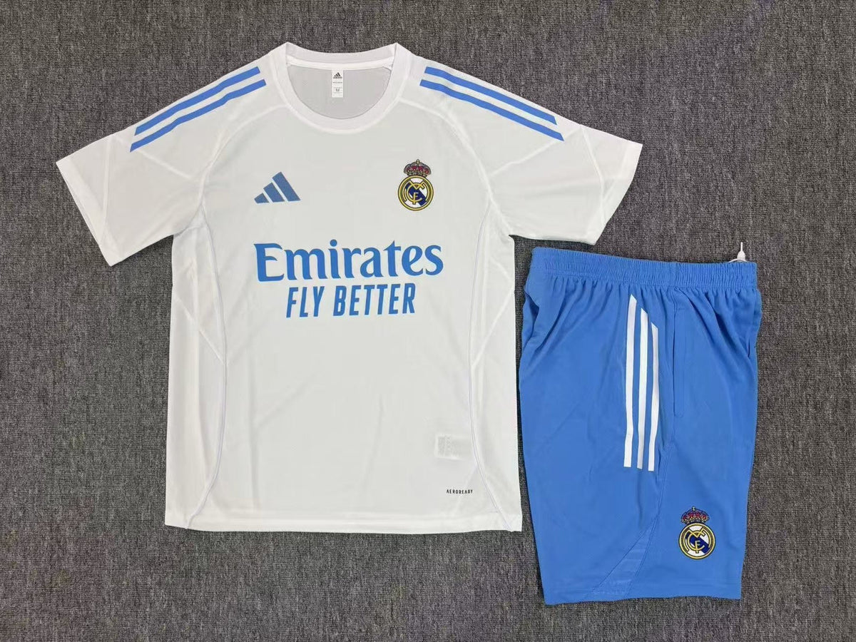 Kids Real Madrid Training Tracksuits 25/26 Football Kit Soccer Jersey