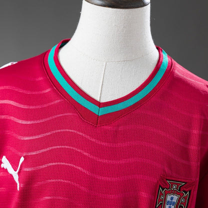Kids Portugal Jersey 2026 World Cup Home Football Kit