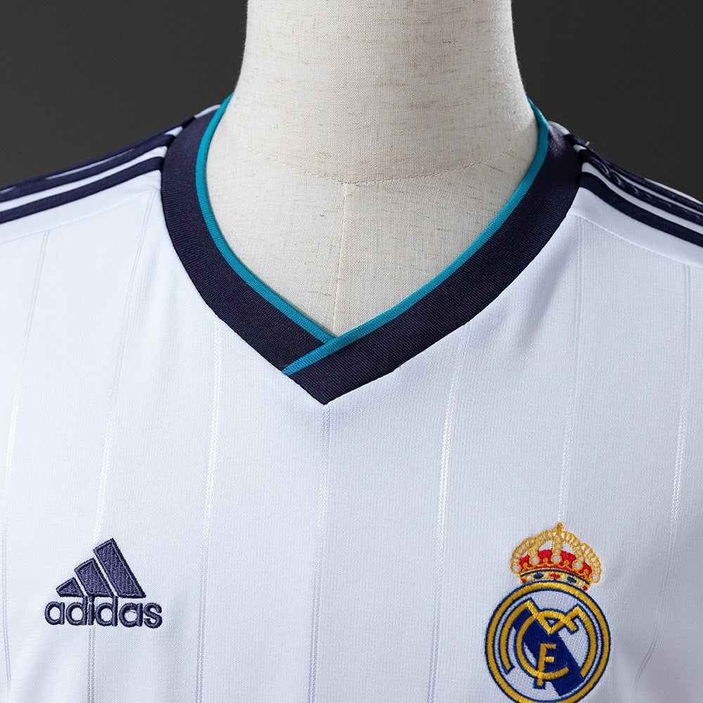 Real Madrid Jersey 2012-13 Home Retro Football Kit Long Sleeves