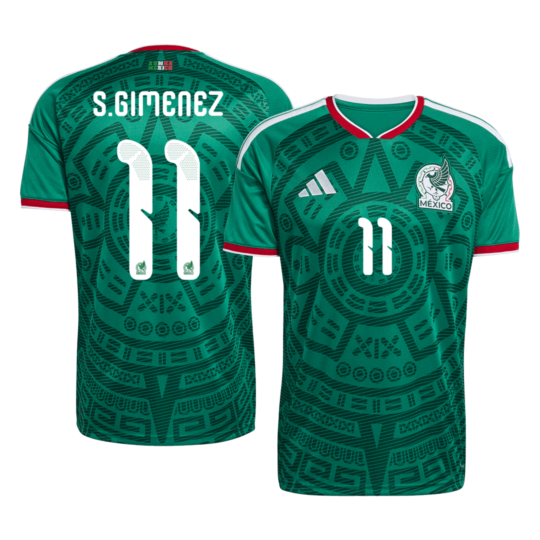 S.GIMENEZ #11 Mens Mexico World Cup Home Jersey 2026 [PREMIUM]