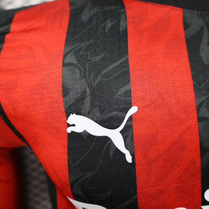 Player Version AC Milan Jersey 25/26 Home Long Sleeves Football Kit Soccer Jersey