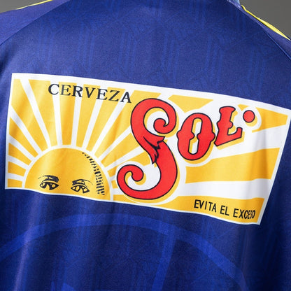 Club America Away Jersey 1997-1998 Retro Football Kit Long Sleeves Soccer Shirt