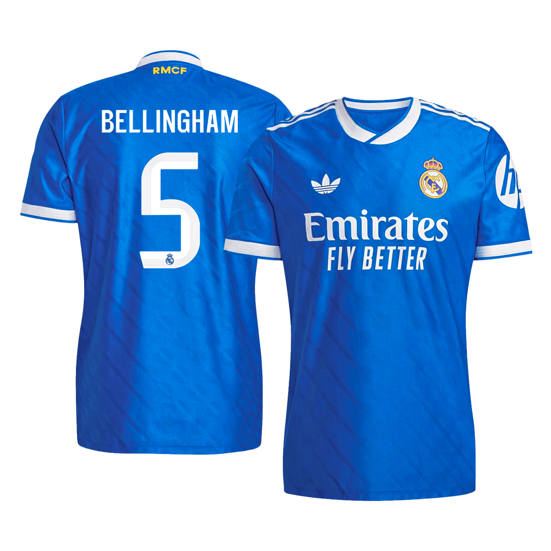BELLINGHAM #5 Mens Real Madrid Third Jersey 2025/26 - Player Version (Slim Fit)